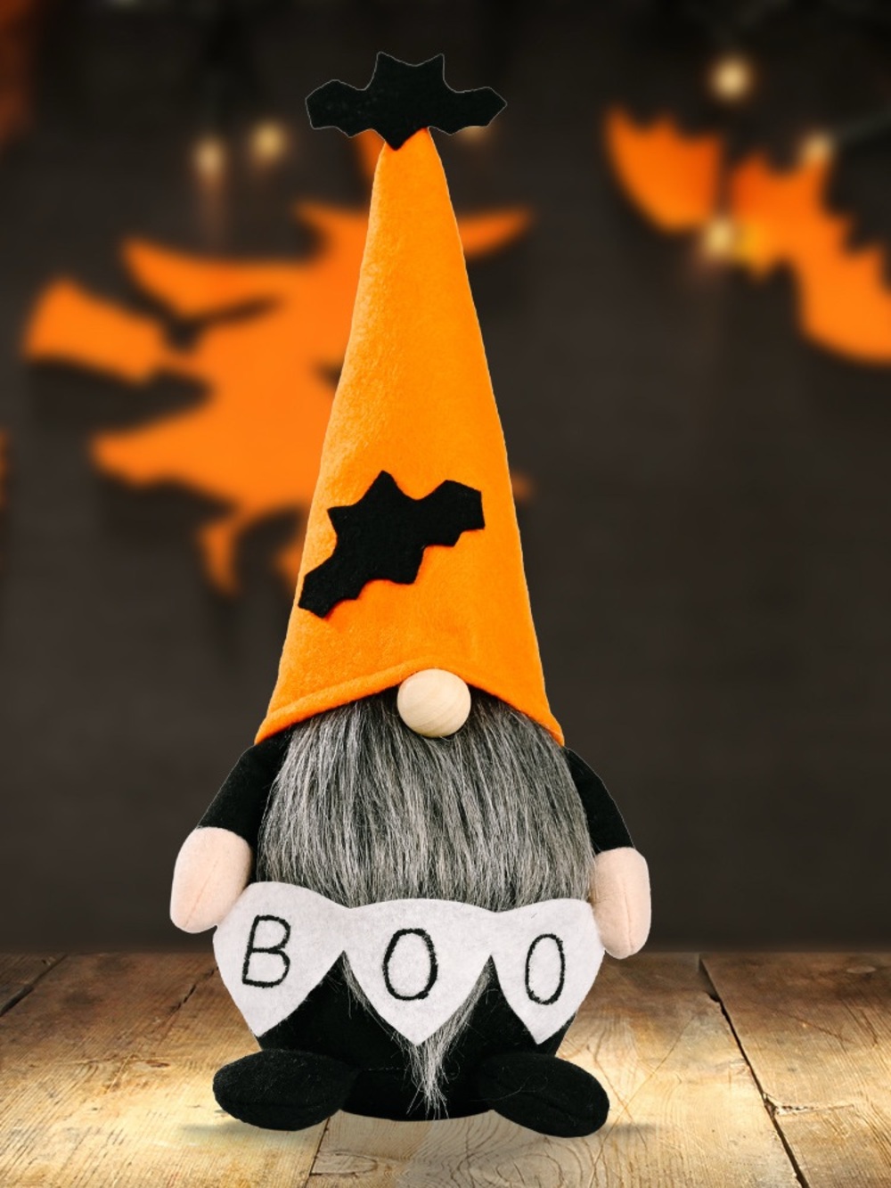 Halloween Decorative Gnome with 'BOO' Sign - Picture 7 of 7